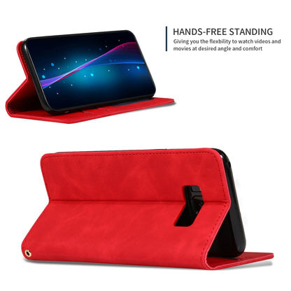 Retro Skin Feel Business Magnetic Horizontal Flip Leather Case for Samsung Galaxy S8 Plus