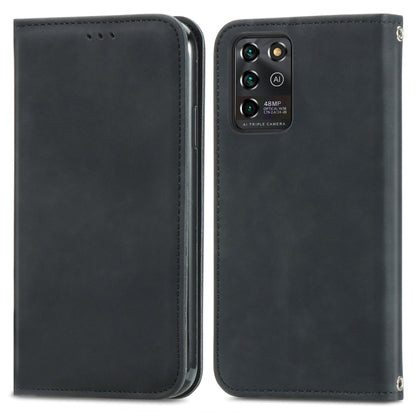 Retro Skin Feel Business Magnetic Horizontal Flip Leather Case With Holder & Card Slots & Wallet & Photo Frame