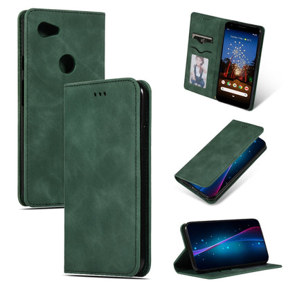 Retro Skin Feel Business Magnetic Horizontal Flip Leather Case for Google Pixel 3A XL