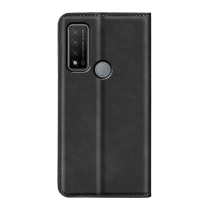 For TCL 20 R 5G Retro-skin Business Magnetic Suction Phone Leather Case with Holder & Card Slots & Wallet