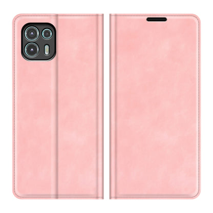 For Motorola Edge 20 lite Retro-skin Business Magnetic Suction Phone Leather Case with Holder & Card Slots & Wallet