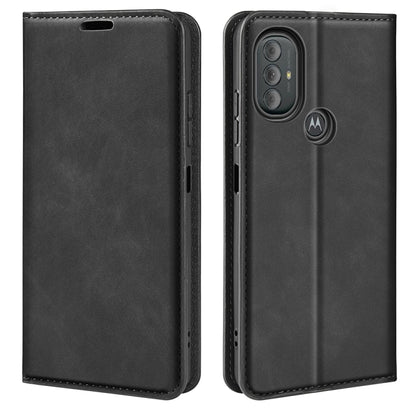 For Samsung Galaxy A03 164mm Retro-skin Magnetic Leather Case with Holder & Card Slots & Wallet