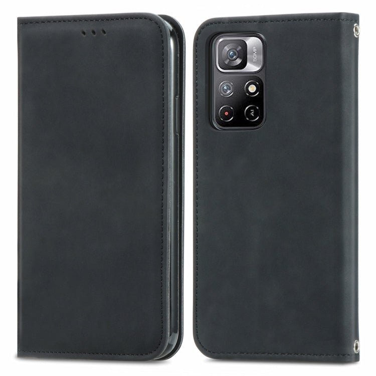 Retro Skin Feel Magnetic Horizontal Flip Leather Case