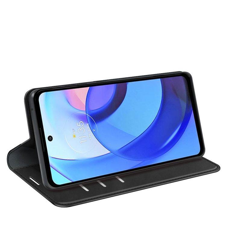 For Motorola Moto E30 / E40 Retro-skin Magnetic Suction Leather Phone Case