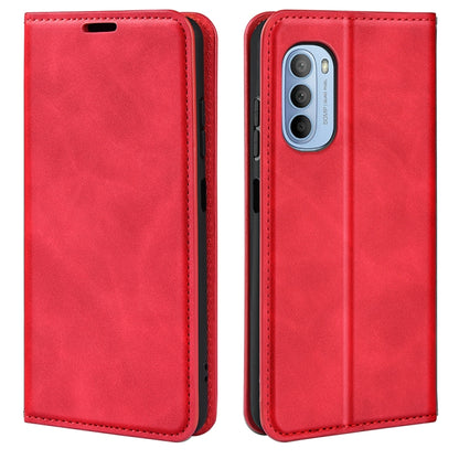 For Motorola Moto G31 4G Retro-skin Magnetic Suction Leather Phone Case