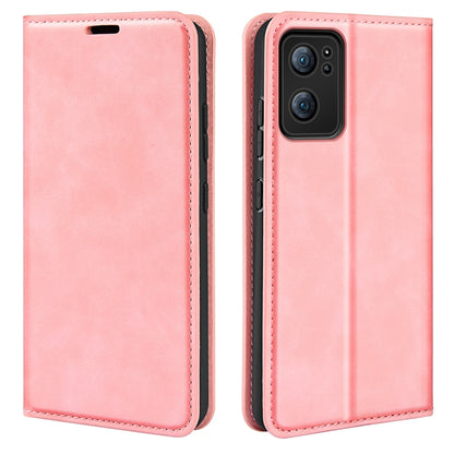 For OPPO Reno 7 5G Retro-skin Magnetic Suction Leather Phone Case