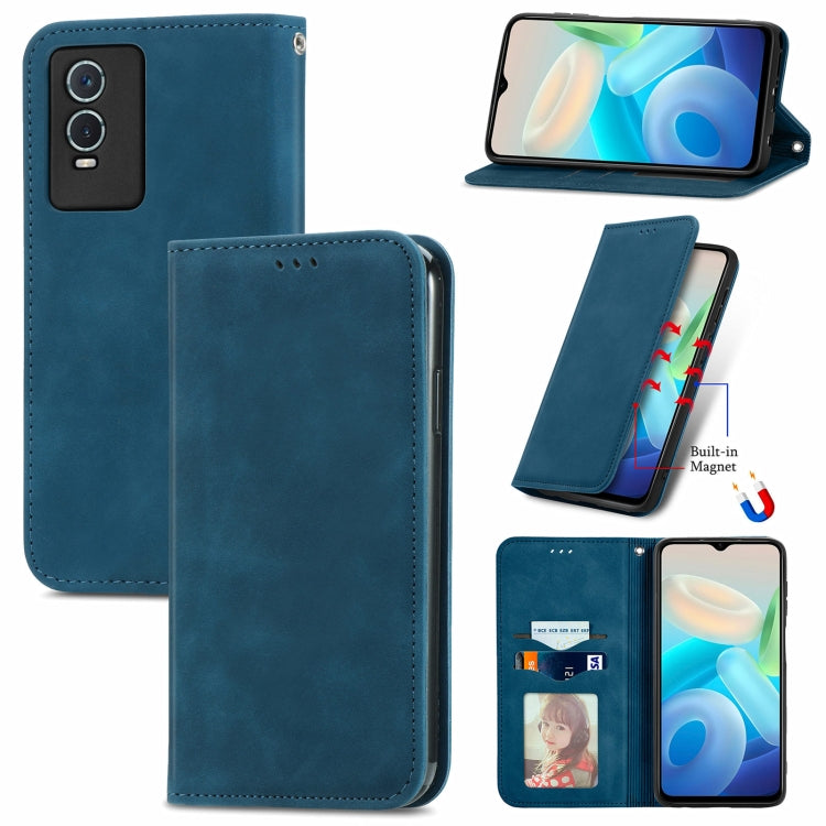 Retro Skin Feel Magnetic Flip Leather Case