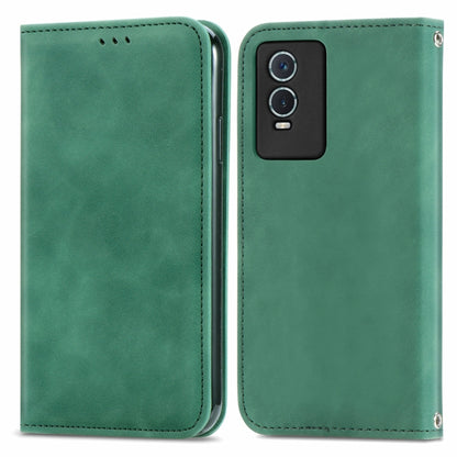 Retro Skin Feel Magnetic Flip Leather Case