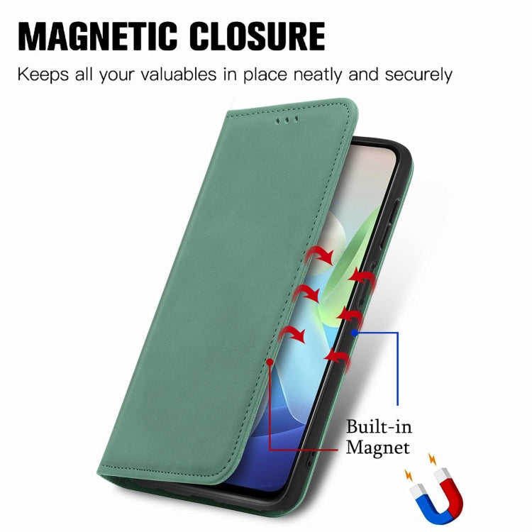 Retro Skin Feel Magnetic Flip Leather Case