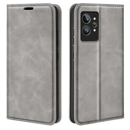 For OPPO Realme GT2 Pro 5G Retro-skin Magnetic Suction Leather Phone Case