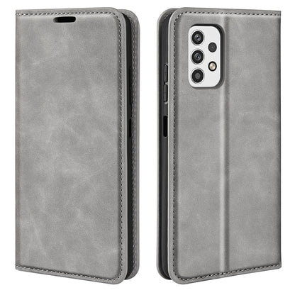 For Samsung Galaxy A23 5G Retro-skin Magnetic Suction Leather Phone Case