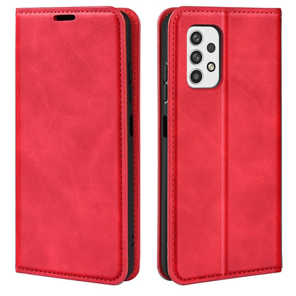 For Samsung Galaxy A23 5G Retro-skin Magnetic Suction Leather Phone Case