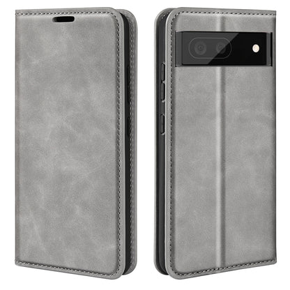 For Google Pixel 7 Pro Retro-skin Magnetic Suction Leather Phone Case
