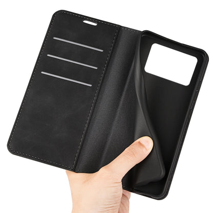 For Xiaomi Poco X4 Pro 5G Retro-skin Magnetic Suction Leather Phone Case