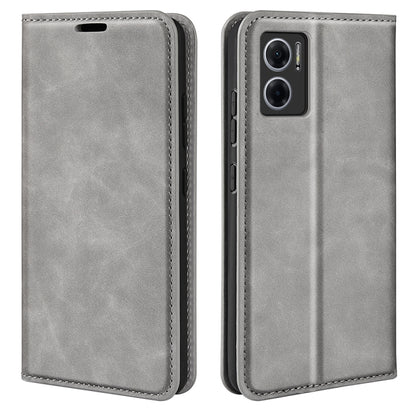 For Xiaomi Redmi Note 11E / Redmi 10 5G Retro-skin  Magnetic Suction Leather Phone Case