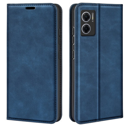 For Xiaomi Redmi Note 11E / Redmi 10 5G Retro-skin  Magnetic Suction Leather Phone Case
