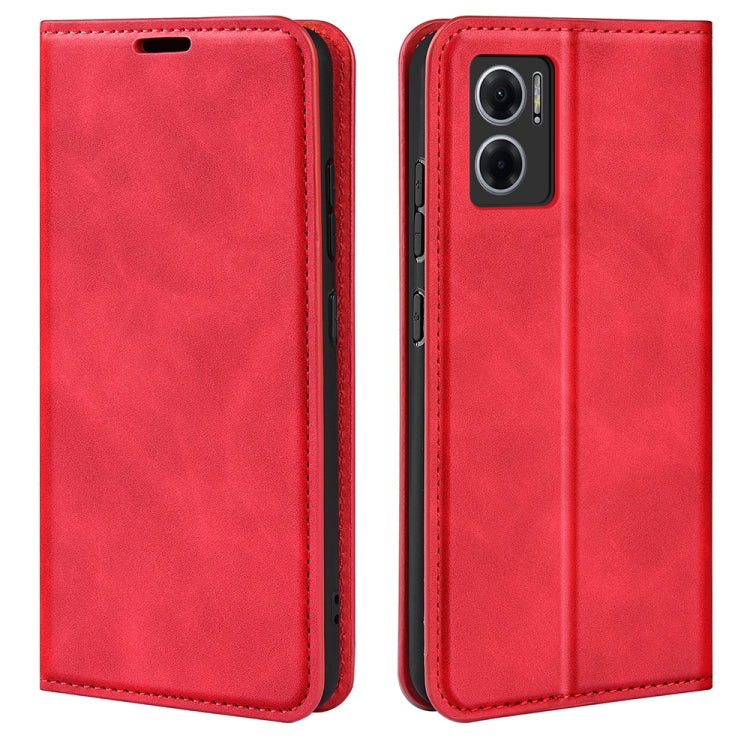 For Xiaomi Redmi Note 11E / Redmi 10 5G Retro-skin  Magnetic Suction Leather Phone Case