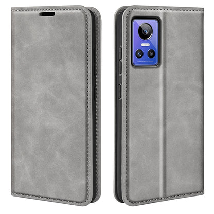 For OPPO Realme GT Neo 3 Retro-skin Magnetic Suction Leather Phone Case