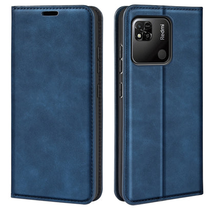 For Xiaomi Redmi 10A Retro-skin Magnetic Suction Leather Phone Case