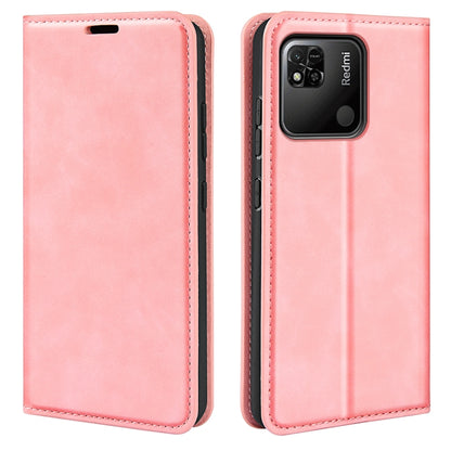 For Xiaomi Redmi 10A Retro-skin Magnetic Suction Leather Phone Case