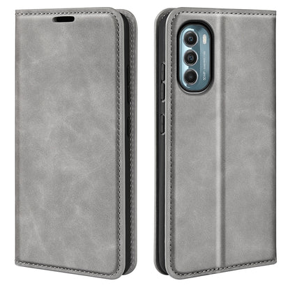 For Motorola Moto G 5G 2022 Retro-skin  Magnetic Suction Leather Phone Case