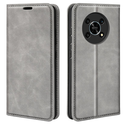 For Honor X30 / Magic 4 Lite Retro-skin Magnetic Suction Leather Phone Case