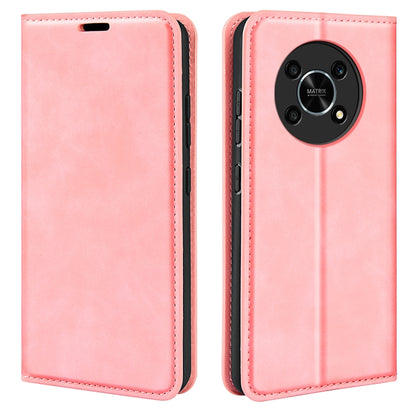 For Honor X30 / Magic 4 Lite Retro-skin Magnetic Suction Leather Phone Case