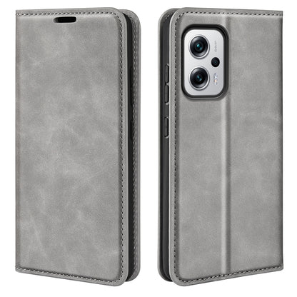 For Xiaomi Redmi Note 11T Pro / Note 11T Pro+ Retro-skin  Magnetic Suction Leather Phone Case