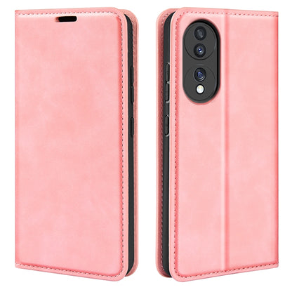 For HuaWei Honor 70 Retro-skin Magnetic Suction Leather Phone Case