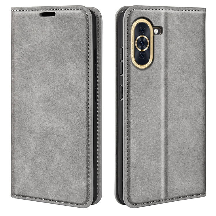 For Huawei Nova 10 Retro-skin Magnetic Suction Leather Phone Case
