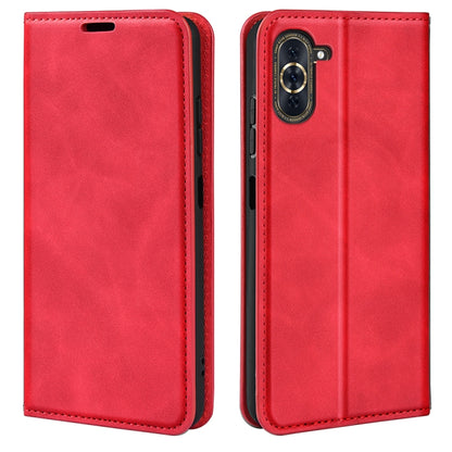 For Huawei Nova 10 Pro Retro-skin  Magnetic Suction Leather Phone Case