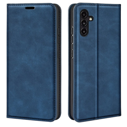 For Samsung Galaxy A14 5G Retro-skin Magnetic Suction Leather Phone Case