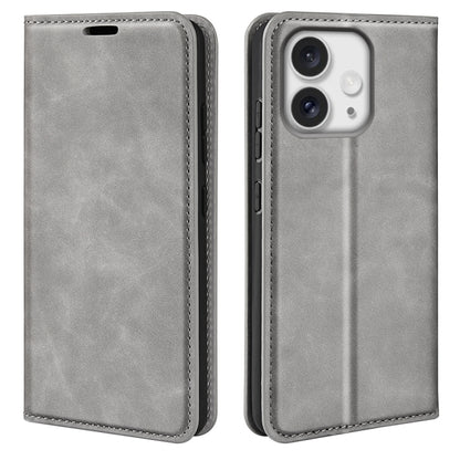 Retro-skin Magnetic Suction Leather Phone Case