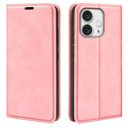 Retro-skin Magnetic Suction Leather Phone Case