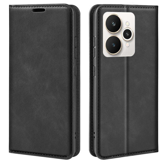 Retro-skin Magnetic Suction Leather Phone Case