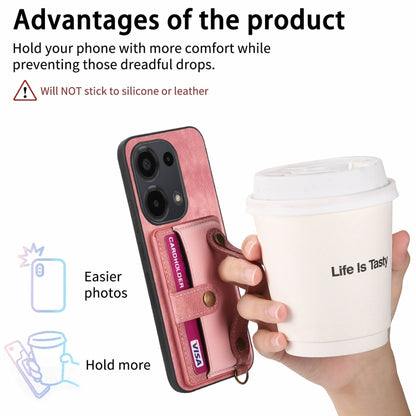 Retro Cross Wristband Wallet Leather Back Phone Case
