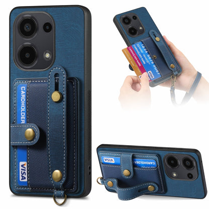 Retro Cross Wristband Wallet Leather Back Phone Case