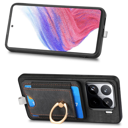 Retro Splitable Magnetic Card Bag Leather Phone Case