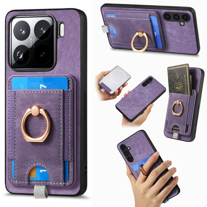 Retro Splitable Magnetic Card Bag Leather Phone Case