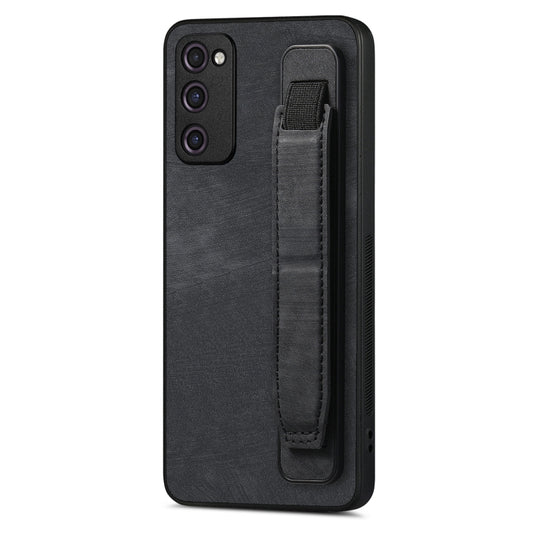 Retro Wristband Holder Leather Back Phone Case, Compatible with Samsung Galaxy S20 FE