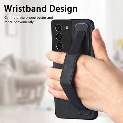 Retro Wristband Holder Leather Back Phone Case, Compatible with Samsung Galaxy S21+ 5G