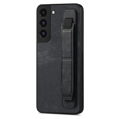 Retro Wristband Holder Leather Back Phone Case, Compatible with Samsung Galaxy S22 5G