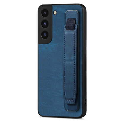 Retro Wristband Holder Leather Back Phone Case, Compatible with Samsung Galaxy S22 5G