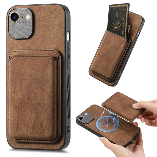 Retro Leather Card Bag Magnetic Phone Case, Compatible with iPhone 6 Plus / 6s Plus