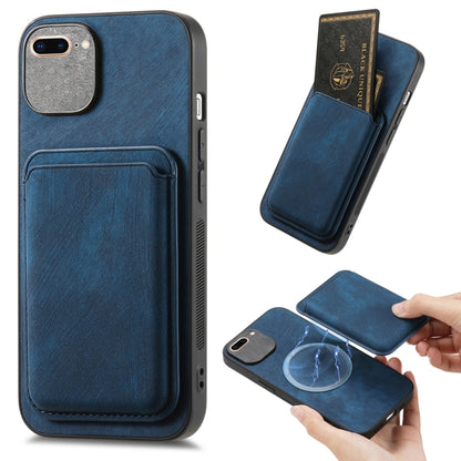 Retro Leather Card Bag Magnetic Phone Case, Compatible with iPhone 7 / 8 / SE 2022