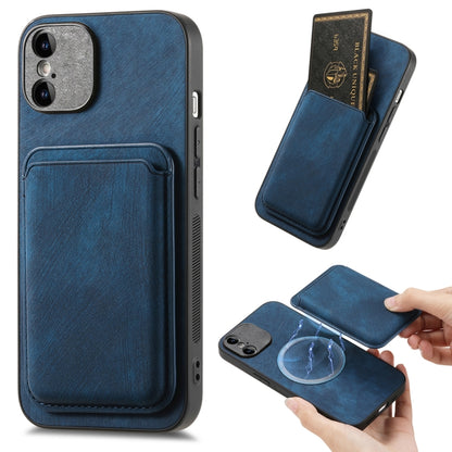 Retro Leather Card Bag Magnetic Phone Case, Compatible with iPhone XS Max