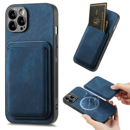 Retro Leather Card Bag Magnetic Phone Case, Compatible with iPhone 12 Pro