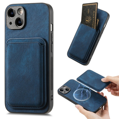 Retro Leather Card Bag Magnetic Phone Case, Compatible with iPhone 13