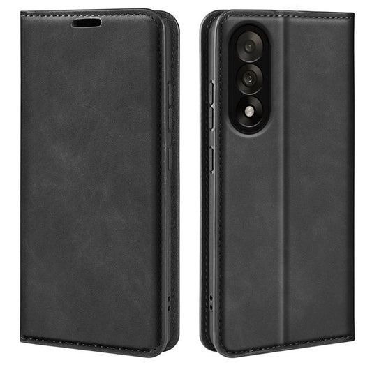 Retro-skin Magnetic Suction Leather Phone Case