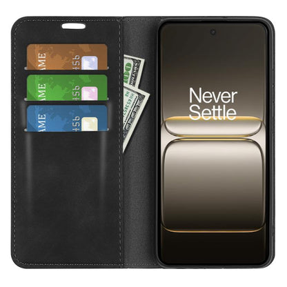 Retro-skin Magnetic Suction Leather Phone Case
